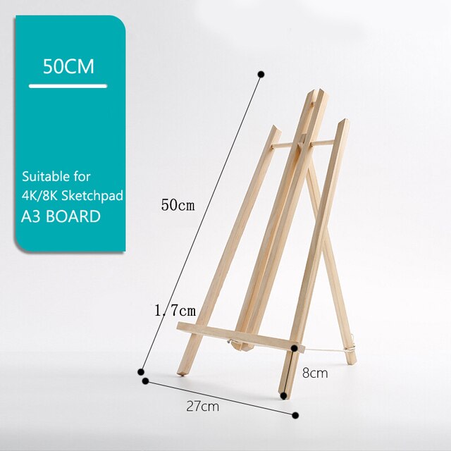 A4/A3 Beech Wood Table Easel For Artist Easel Painting Craft Wooden Stand For Party Decoration Art Supplies 30cm/40cm/50cm