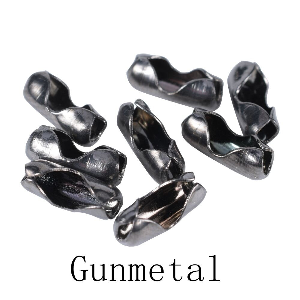 100-200Pcs/Lot 1.5 2.0 2.4 3.2 mm Ball Beads Chain Connectors Clasps Diy Jewelry Chains Accessories Necklace Making Supplies