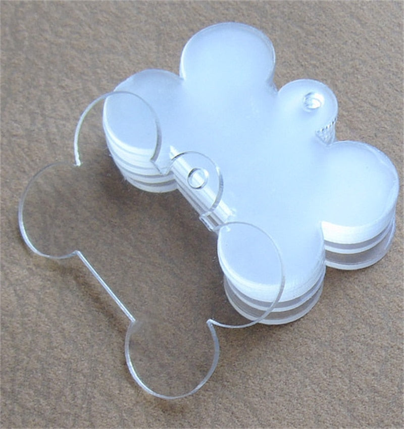 24Pcs Transparent Round Acrylic Keychain Blanks Disc Clear Circle Acryl Sheet DIY Create Handmade Key Chain Arts Craft Supplies