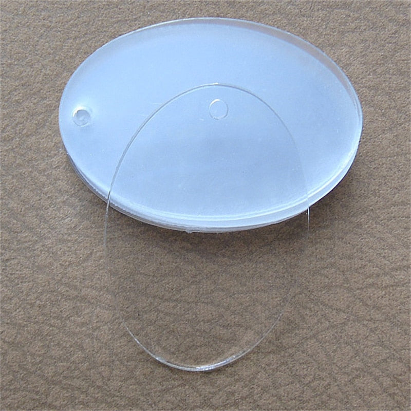 24Pcs Transparent Round Acrylic Keychain Blanks Disc Clear Circle Acryl Sheet DIY Create Handmade Key Chain Arts Craft Supplies