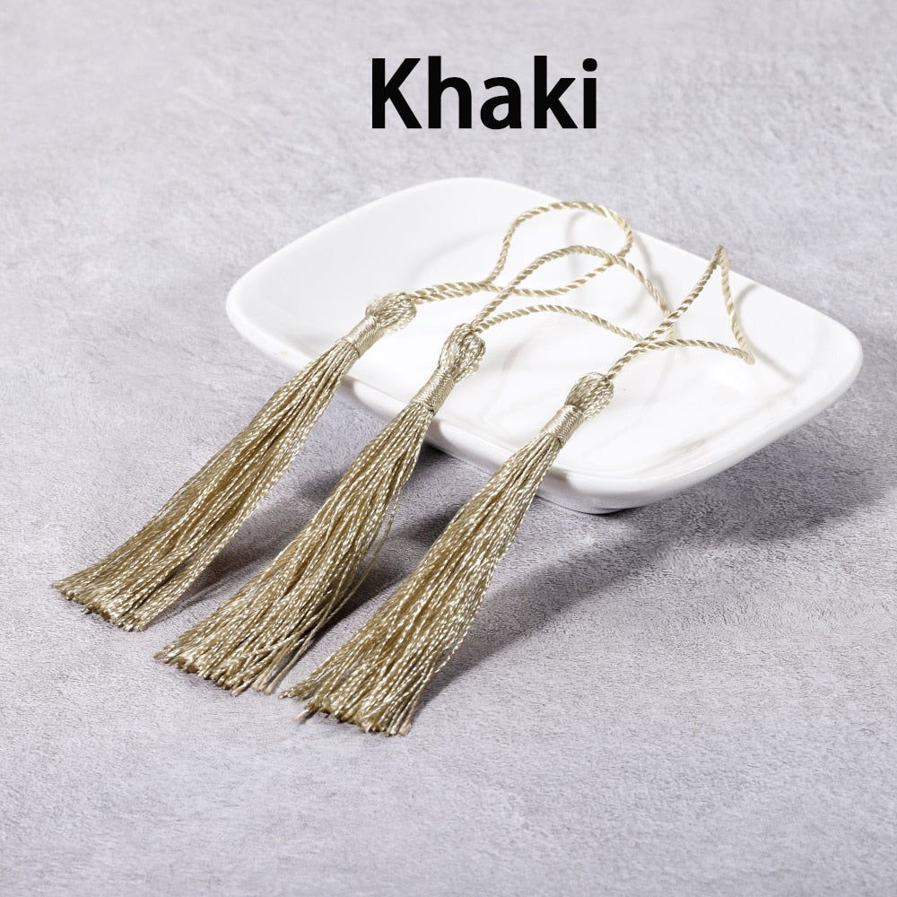 10-30Pcs 70mm Hanging Rope Silk Tassel Fringe For DIY Key Chain Earring Hooks Pendant Jewelry Making Finding Supplie Accessories
