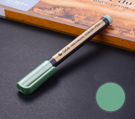 1pcs Metallic Permanent Paint Markers Birthday Gift Card Making Metallic Color Pen for DIY Photo Album Adult Kid School Supplies