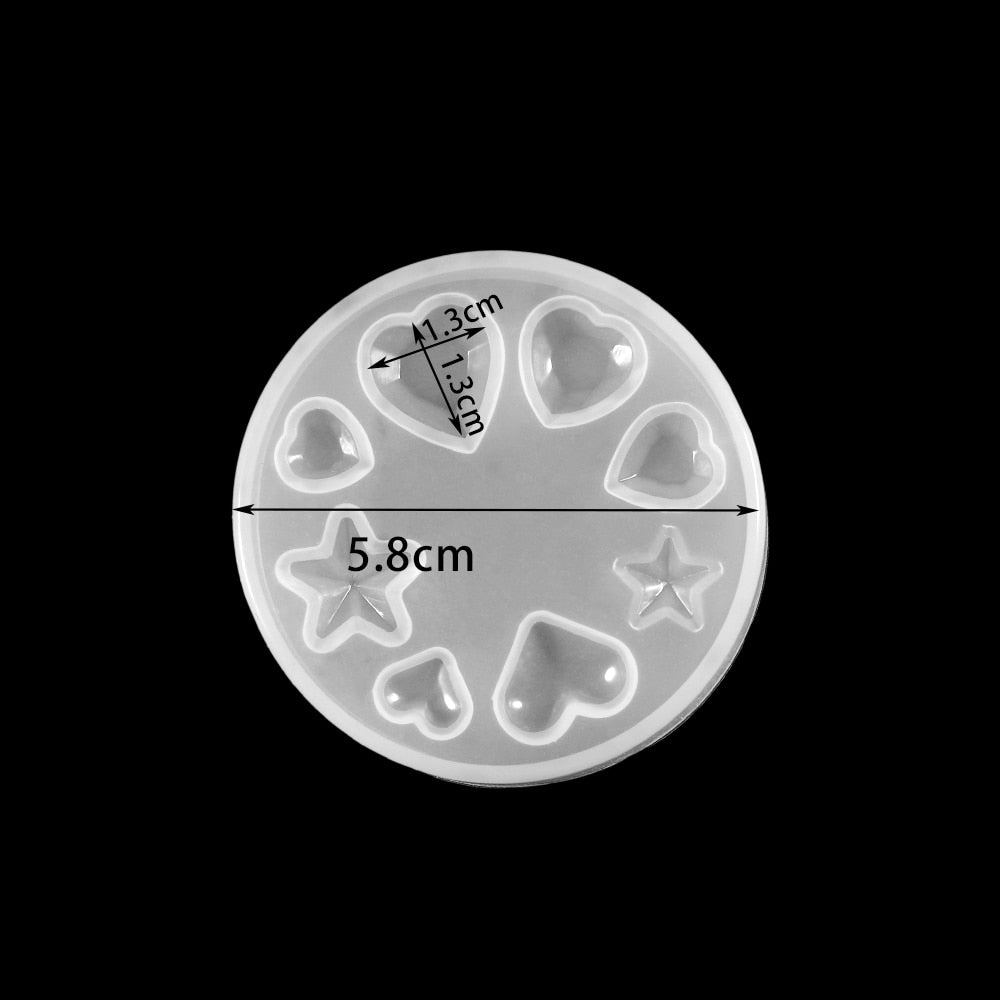 1pcs Silicone Mold half ball Oblate Cabochon Pendant Resin Silicone Mould Handmade Tool Epoxy Resin Molds Jewelry Making