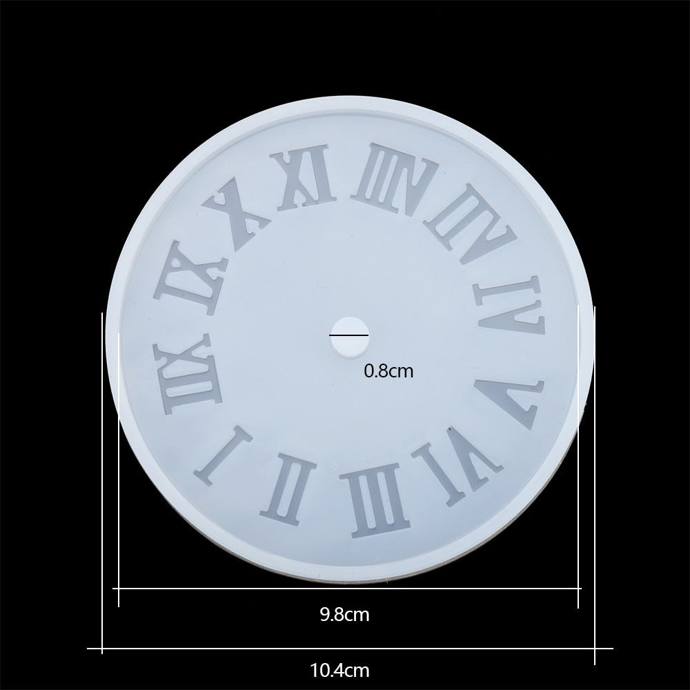 1pcs Arabic Numerals Clock Silicone Mold Handmade Crafts Clock Epoxy Resin Molds For DIY Jewelry Making Finding Tools Supplies