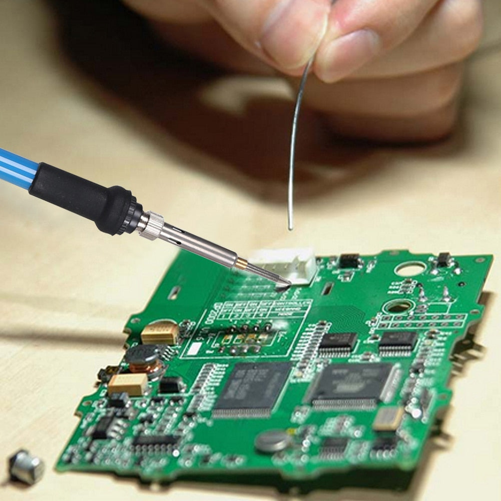 28in1 Wood Burning Carving Pyrography Pen Kit 60W Temperature Adjustable 220-450 C Soldering Iron Welding Wood Embossing Repair