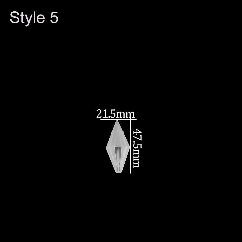 1pcs DIY Crystal Pendulum Epoxy Resin Molds Necklace Pendant UV Resin Transparent Silicone Mould For Jewelry Finding Making Tool