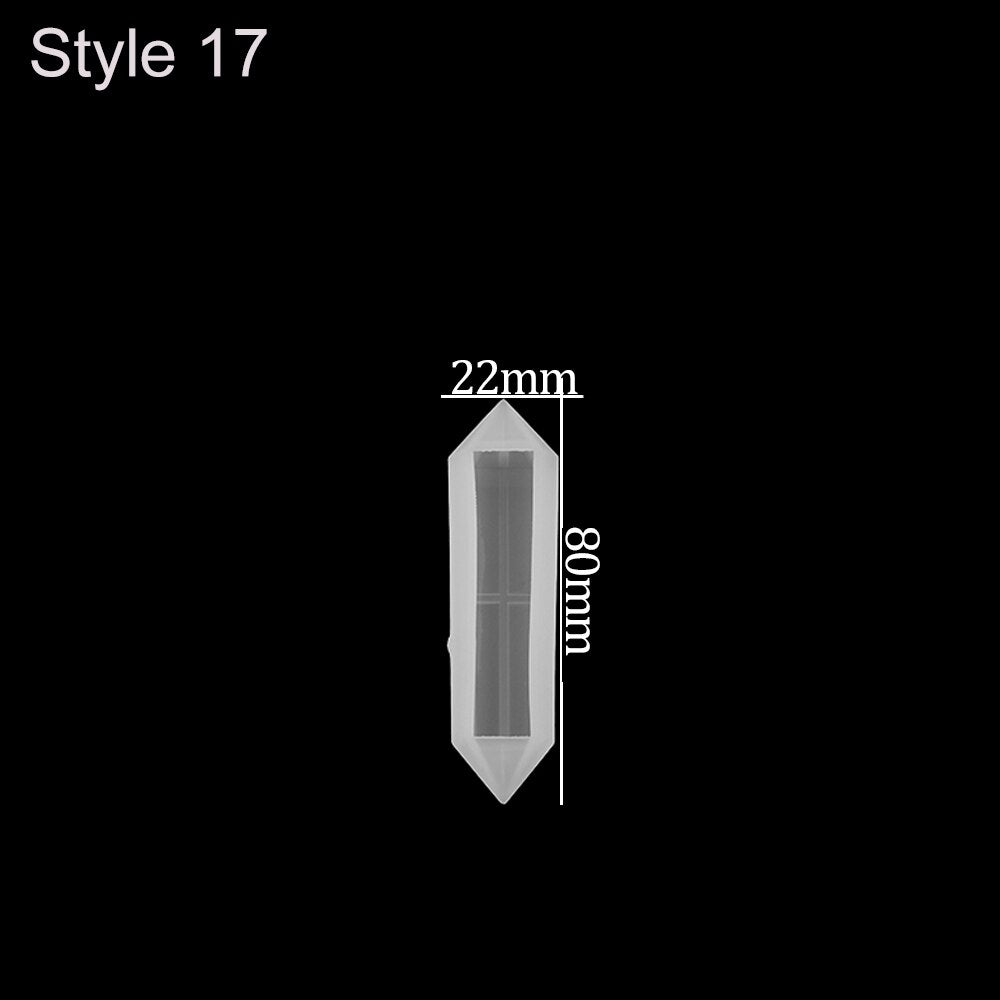 1pcs DIY Crystal Pendulum Epoxy Resin Molds Necklace Pendant UV Resin Transparent Silicone Mould For Jewelry Finding Making Tool