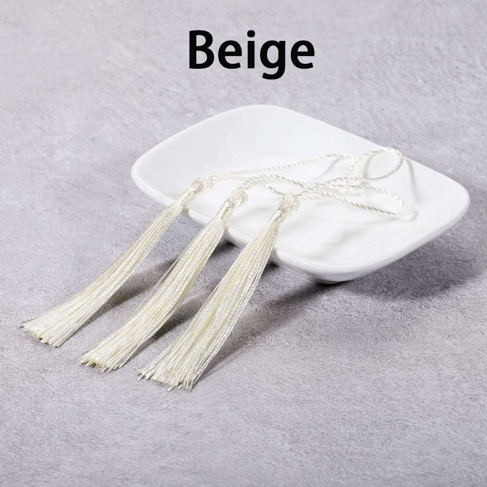 10-30Pcs 70mm Hanging Rope Silk Tassel Fringe For DIY Key Chain Earring Hooks Pendant Jewelry Making Finding Supplie Accessories