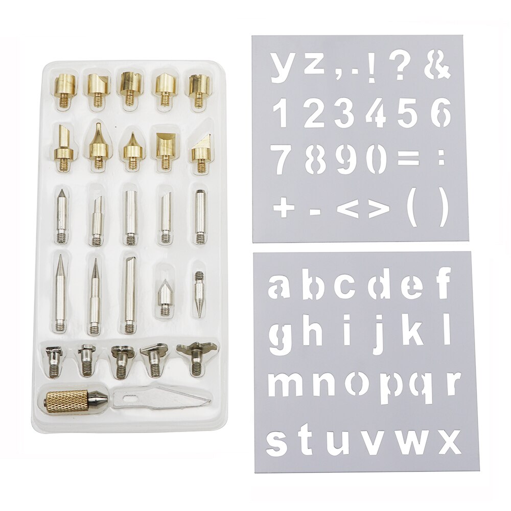 DIY Wood Art Burning Embossed Tin Pen Engraving Set Woodworking Electric Soldering Iron Engraving Pyrography Tool Set