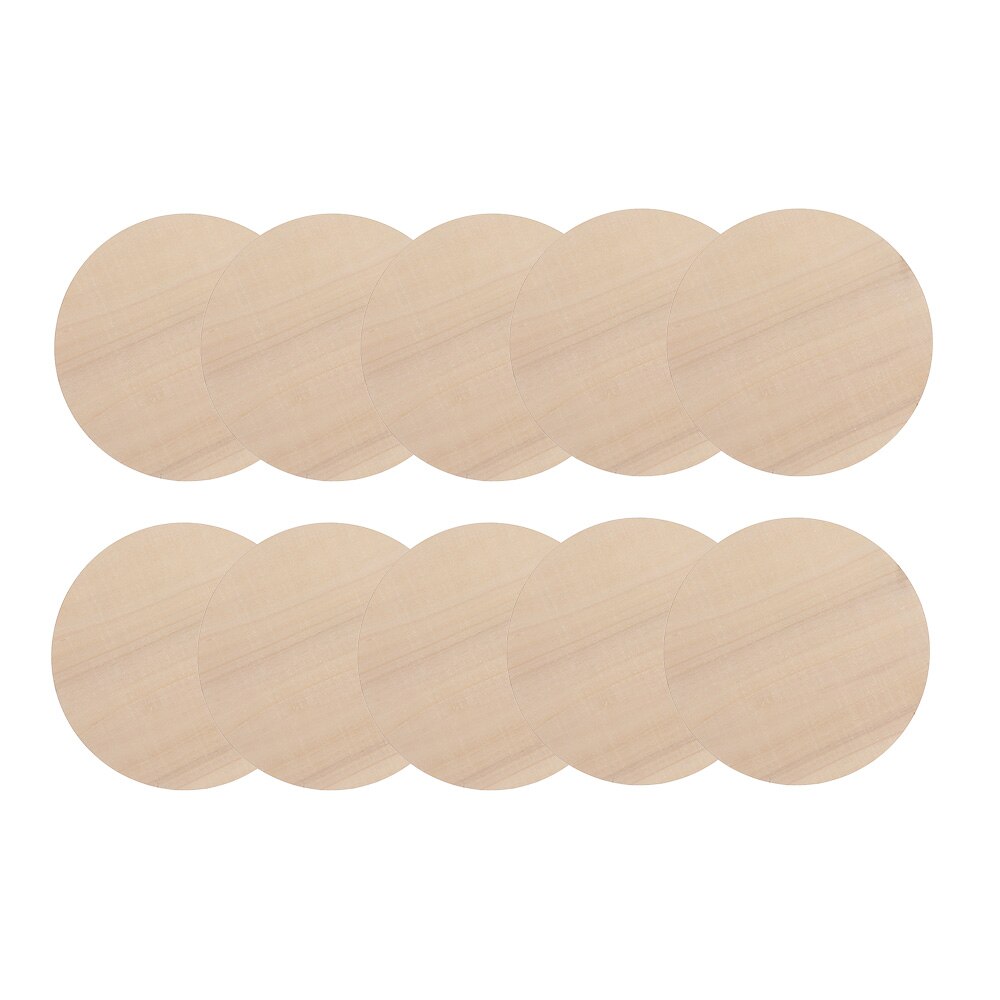 3/5/10pcs Round Unfinished Wood Pieces Wood Circles Blank Plaque for DIY Craft Pyrography Games Scrapbooking Building Model