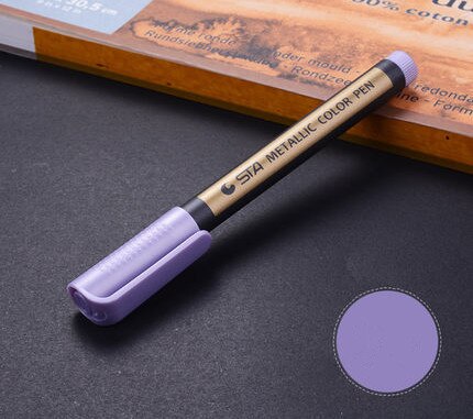 1pcs Metallic Permanent Paint Markers Birthday Gift Card Making Metallic Color Pen for DIY Photo Album Adult Kid School Supplies