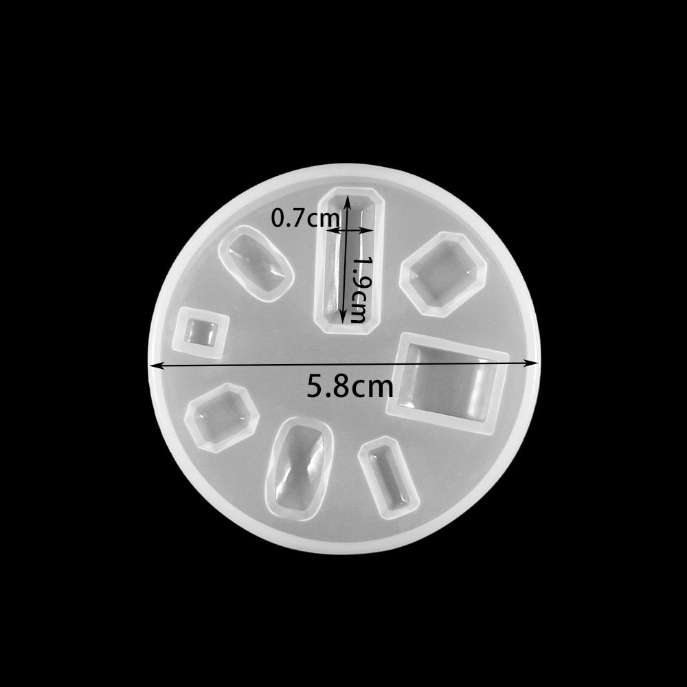 1pcs Silicone Mold half ball Oblate Cabochon Pendant Resin Silicone Mould Handmade Tool Epoxy Resin Molds Jewelry Making