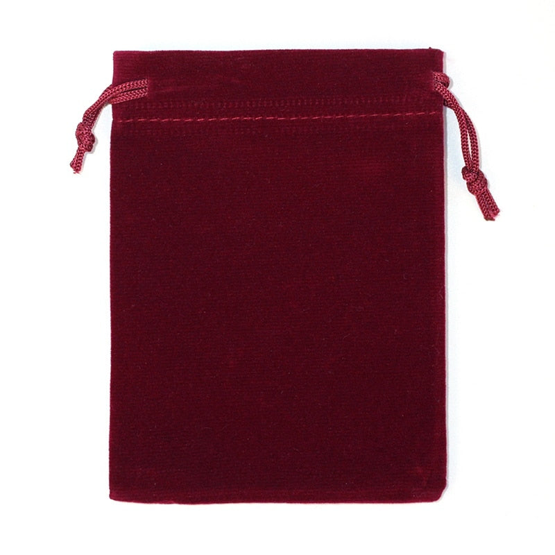 50Pcs/lot 5x7cm 7x9cm 8x10cm 9x12cm Coloful Velvet bag Jewelry Packing Velvet Drawstring Pouches Gift Bags Can customized