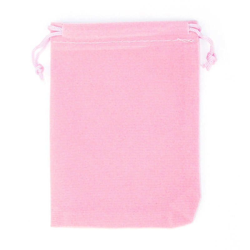 50Pcs/lot 5x7cm 7x9cm 8x10cm 9x12cm Coloful Velvet bag Jewelry Packing Velvet Drawstring Pouches Gift Bags Can customized