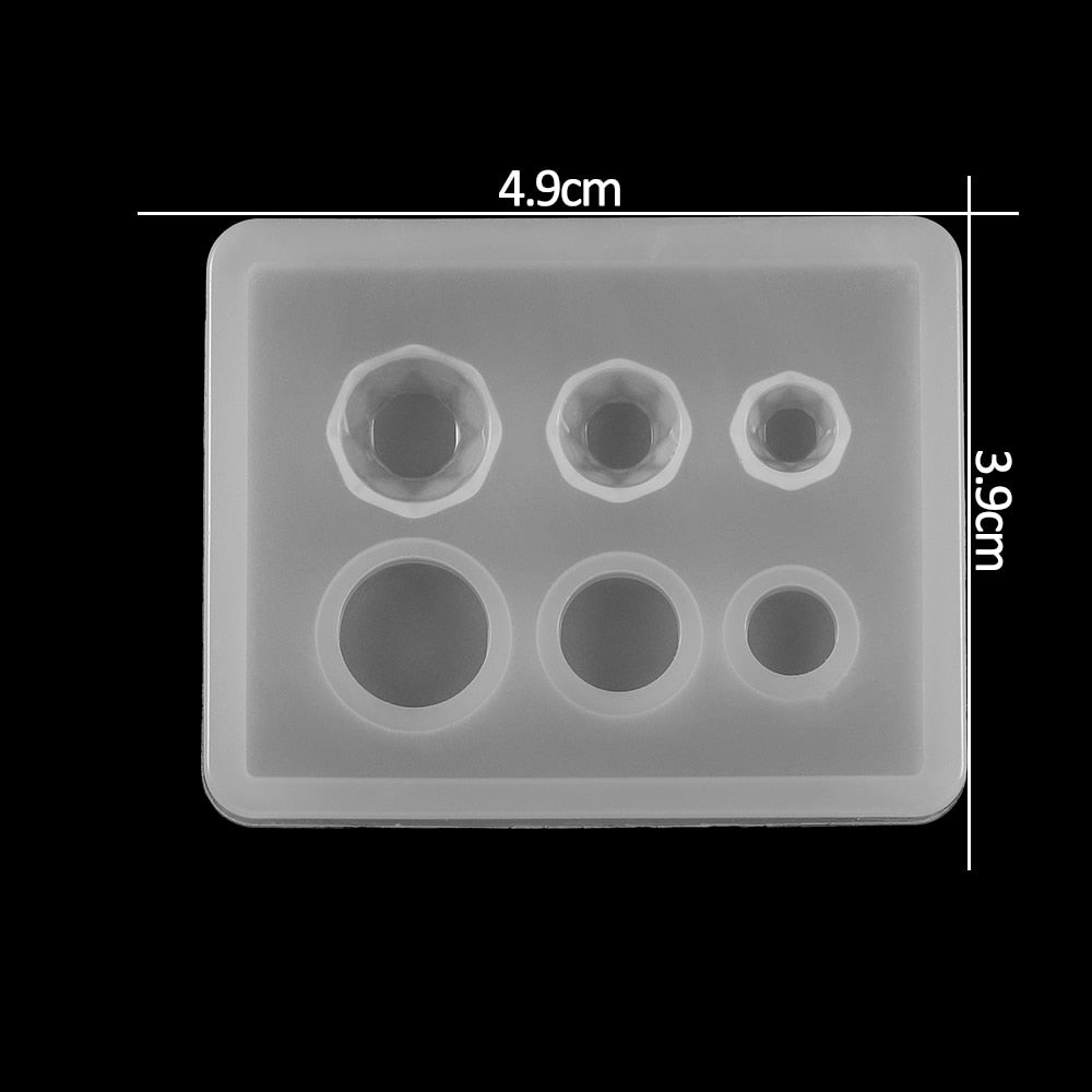 1pcs Silicone Mold half ball Oblate Cabochon Pendant Resin Silicone Mould Handmade Tool Epoxy Resin Molds Jewelry Making