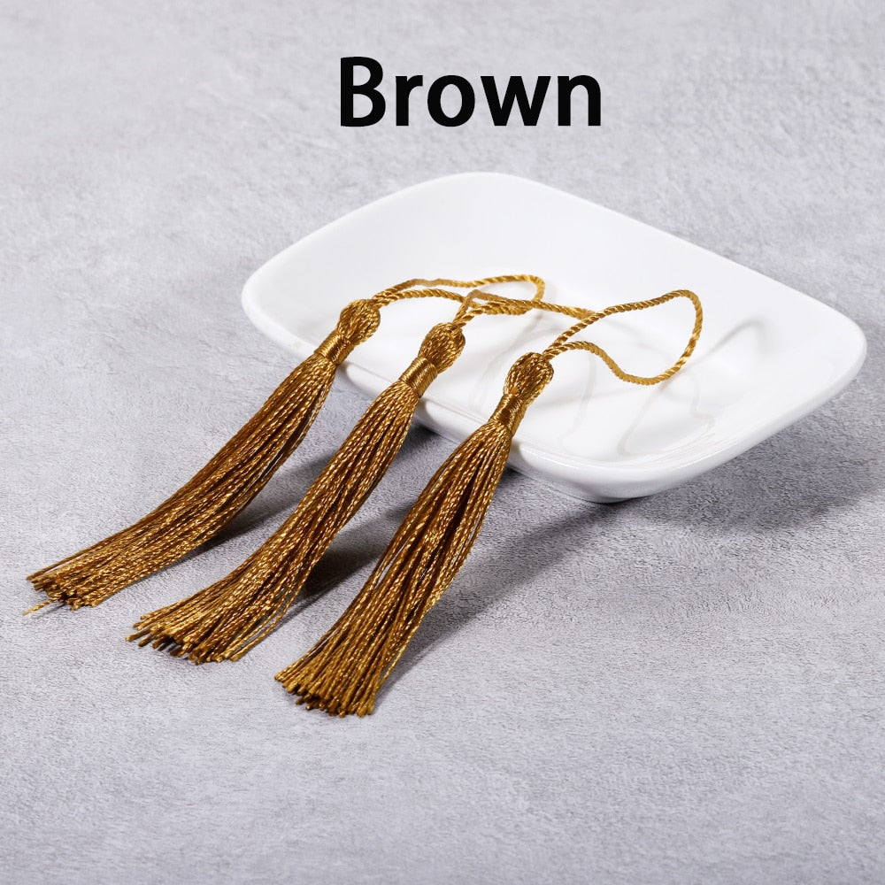 10-30Pcs 70mm Hanging Rope Silk Tassel Fringe For DIY Key Chain Earring Hooks Pendant Jewelry Making Finding Supplie Accessories