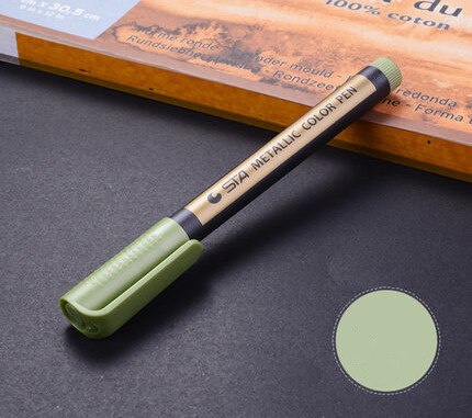 1pcs Metallic Permanent Paint Markers Birthday Gift Card Making Metallic Color Pen for DIY Photo Album Adult Kid School Supplies
