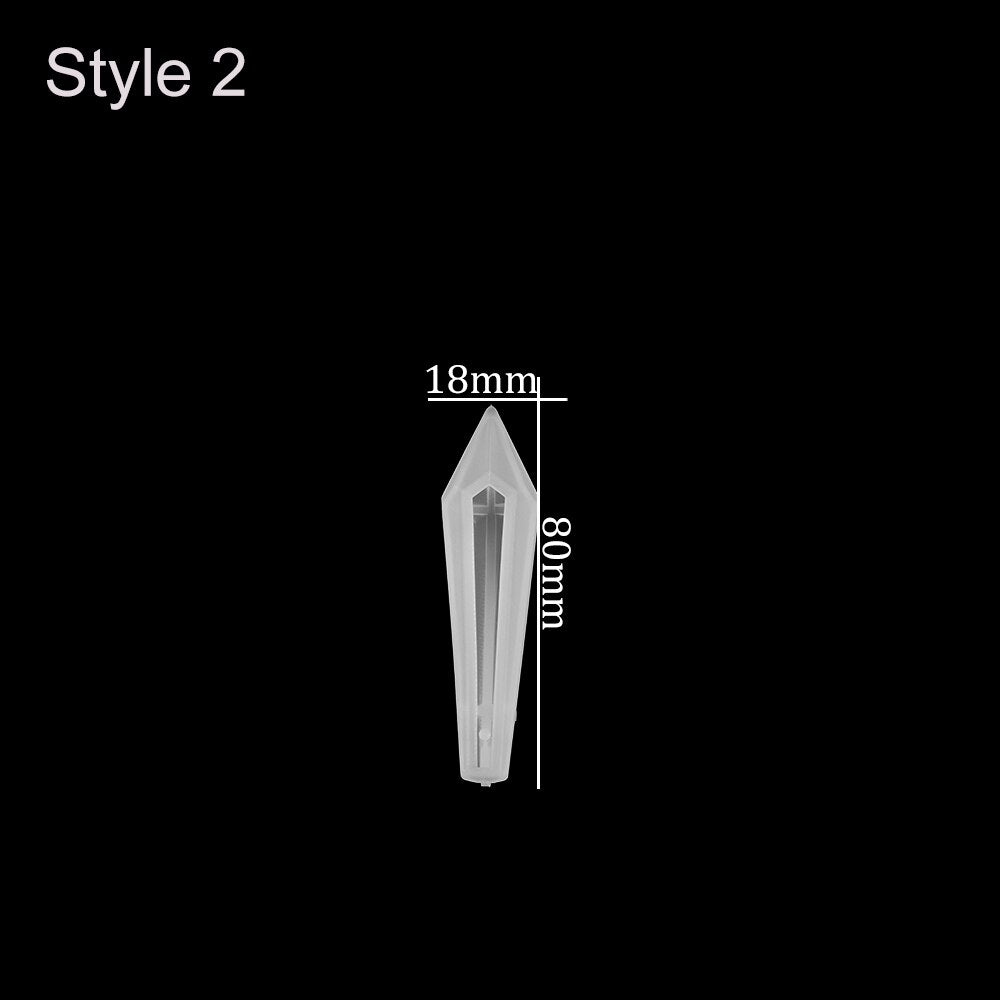 1pcs DIY Crystal Pendulum Epoxy Resin Molds Necklace Pendant UV Resin Transparent Silicone Mould For Jewelry Finding Making Tool