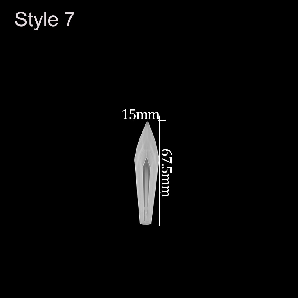 1pcs DIY Crystal Pendulum Epoxy Resin Molds Necklace Pendant UV Resin Transparent Silicone Mould For Jewelry Finding Making Tool