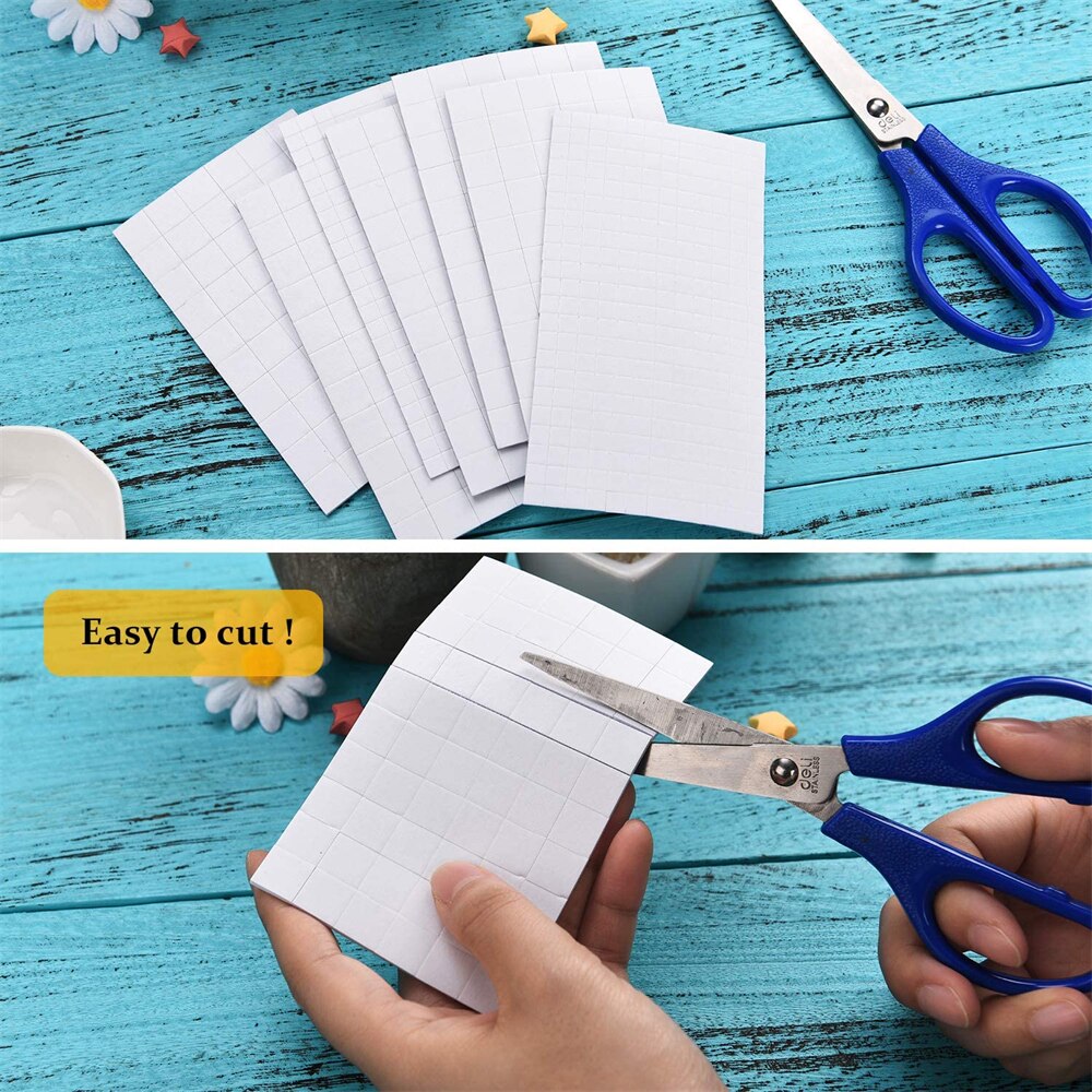 1000PCS Foam Dots Dual-Adhesive 3D Multi Use Foam Dots For Craft DIY Art Scrapbooking Christmas Party Cards Decoration Supplies