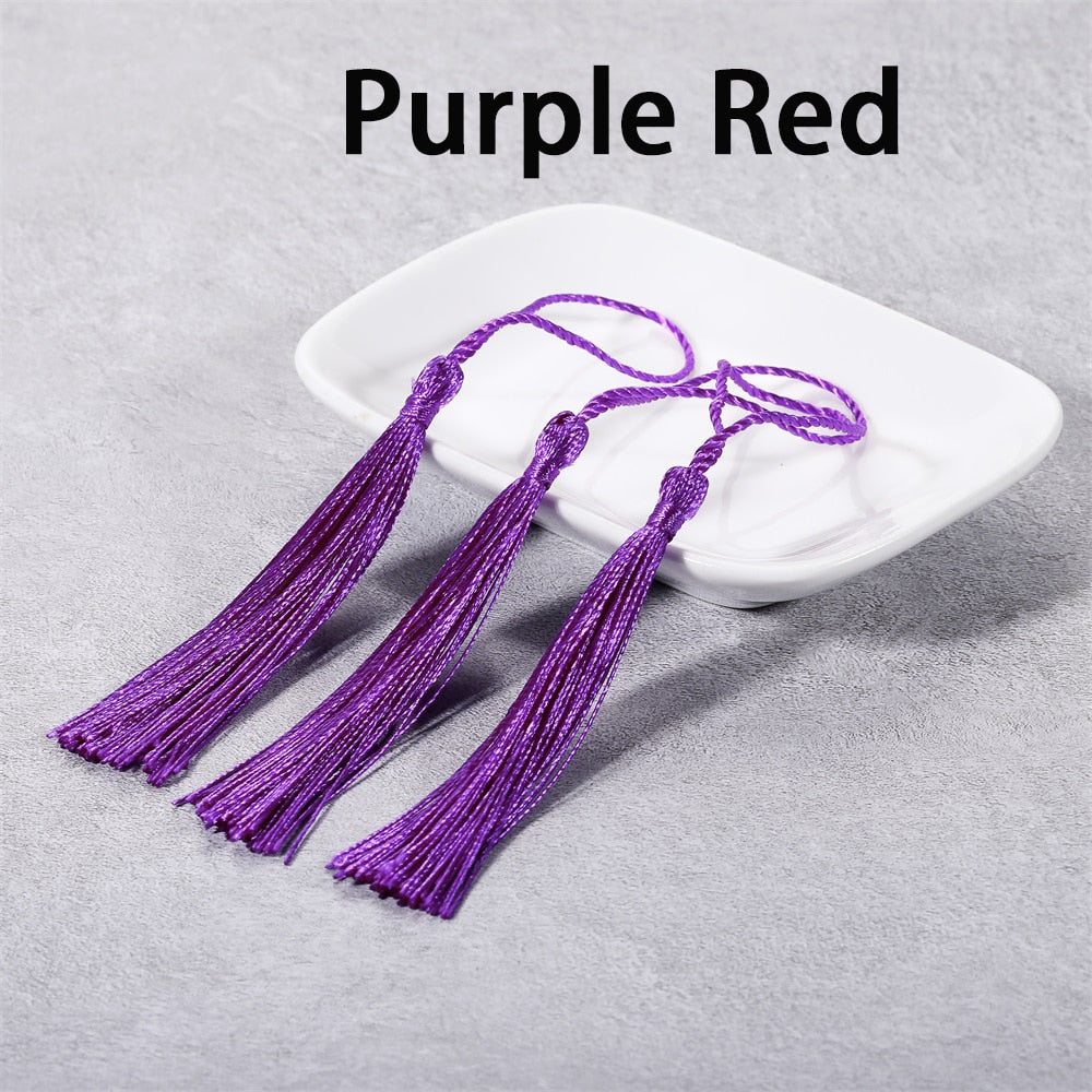 10-30Pcs 70mm Hanging Rope Silk Tassel Fringe For DIY Key Chain Earring Hooks Pendant Jewelry Making Finding Supplie Accessories