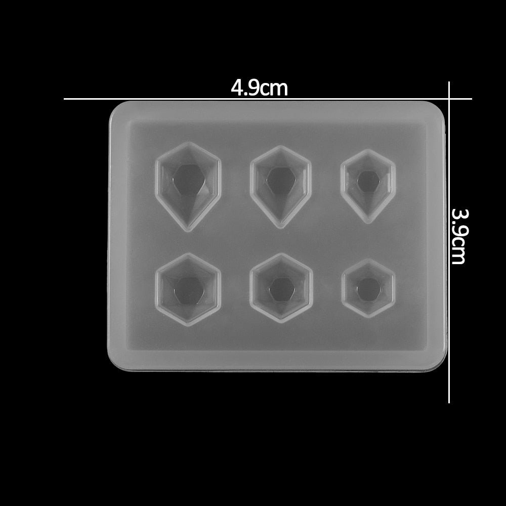 1pcs Silicone Mold half ball Oblate Cabochon Pendant Resin Silicone Mould Handmade Tool Epoxy Resin Molds Jewelry Making