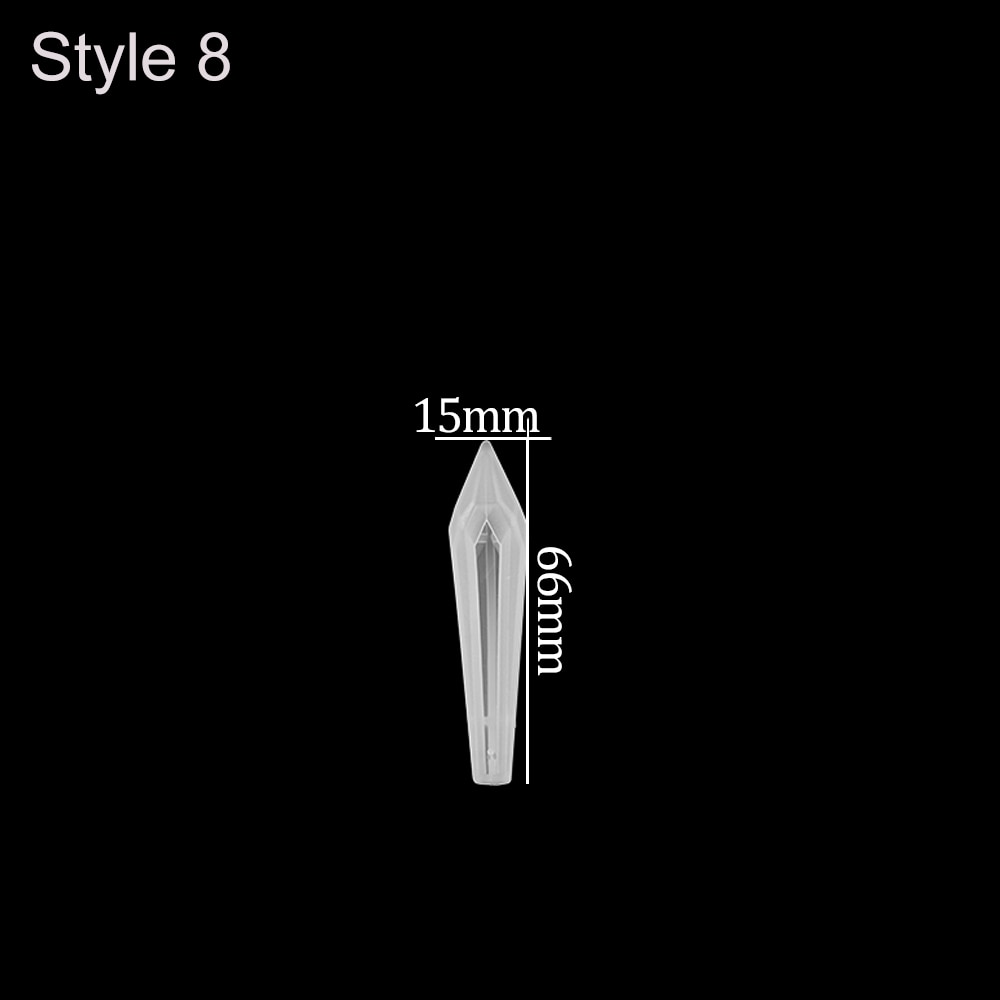 1pcs DIY Crystal Pendulum Epoxy Resin Molds Necklace Pendant UV Resin Transparent Silicone Mould For Jewelry Finding Making Tool