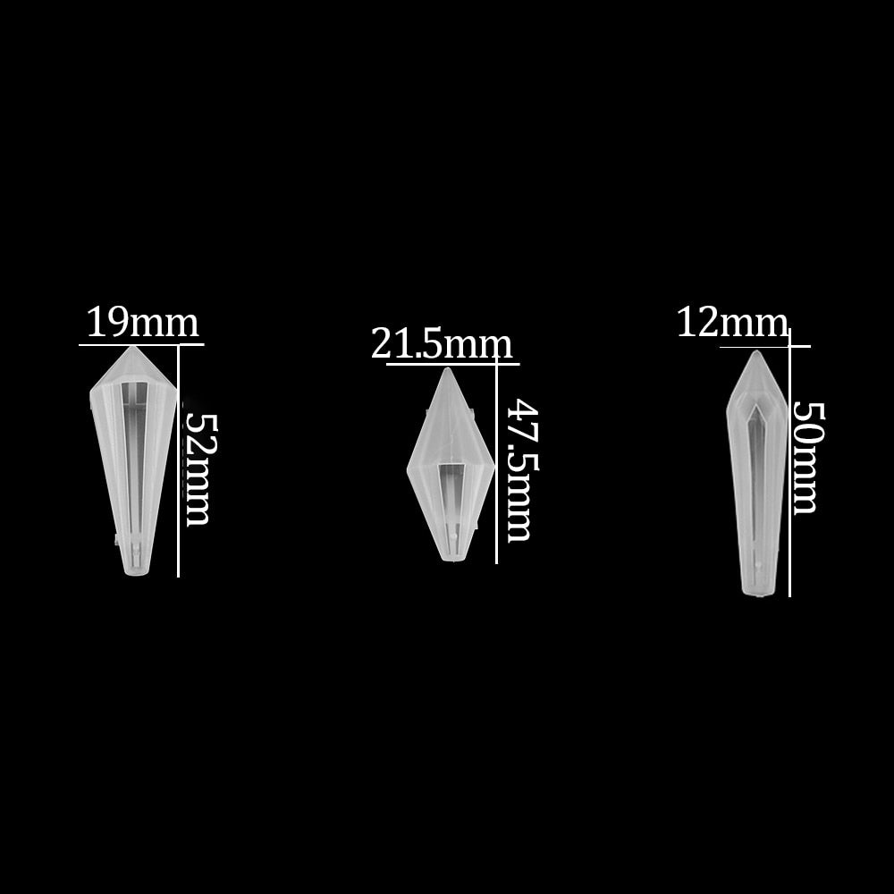 1pcs DIY Crystal Pendulum Epoxy Resin Molds Necklace Pendant UV Resin Transparent Silicone Mould For Jewelry Finding Making Tool