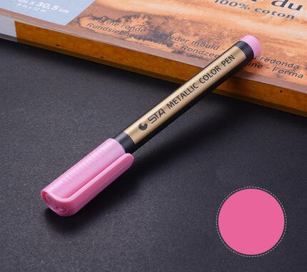 1pcs Metallic Permanent Paint Markers Birthday Gift Card Making Metallic Color Pen for DIY Photo Album Adult Kid School Supplies