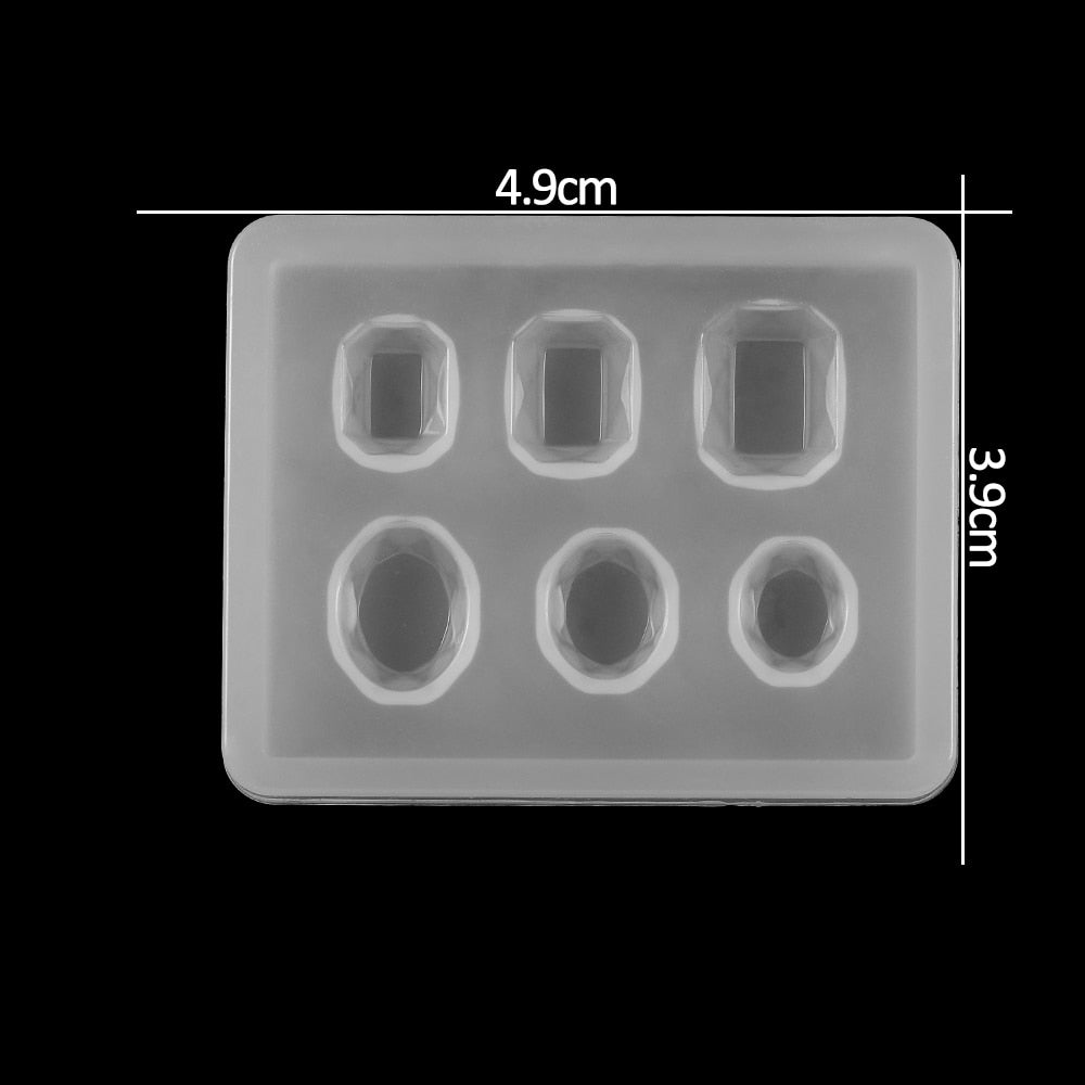 1pcs Silicone Mold half ball Oblate Cabochon Pendant Resin Silicone Mould Handmade Tool Epoxy Resin Molds Jewelry Making