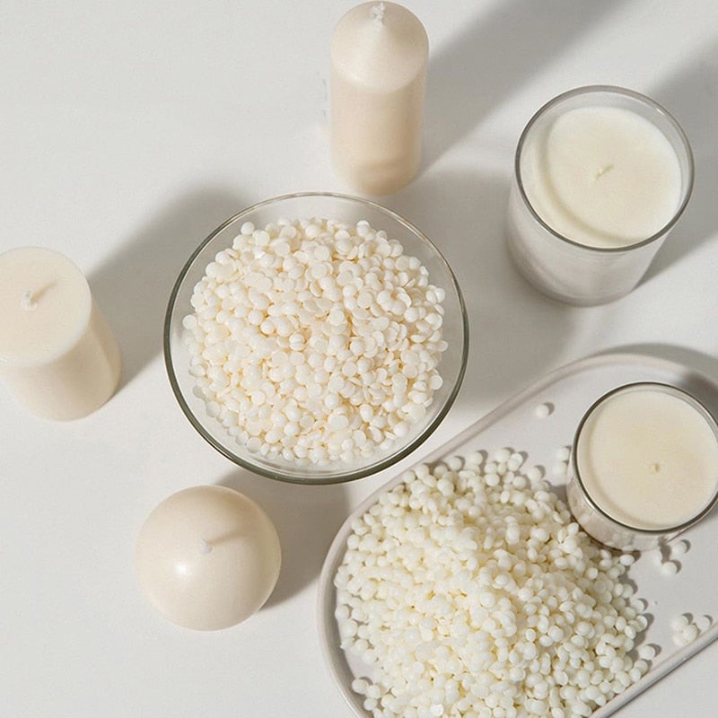 Candle Wax Natural Soy Wax For DIY Candle Making Supplies Waxed Candles Wicks Material Handmade Gift Candle Wax 50g/100g
