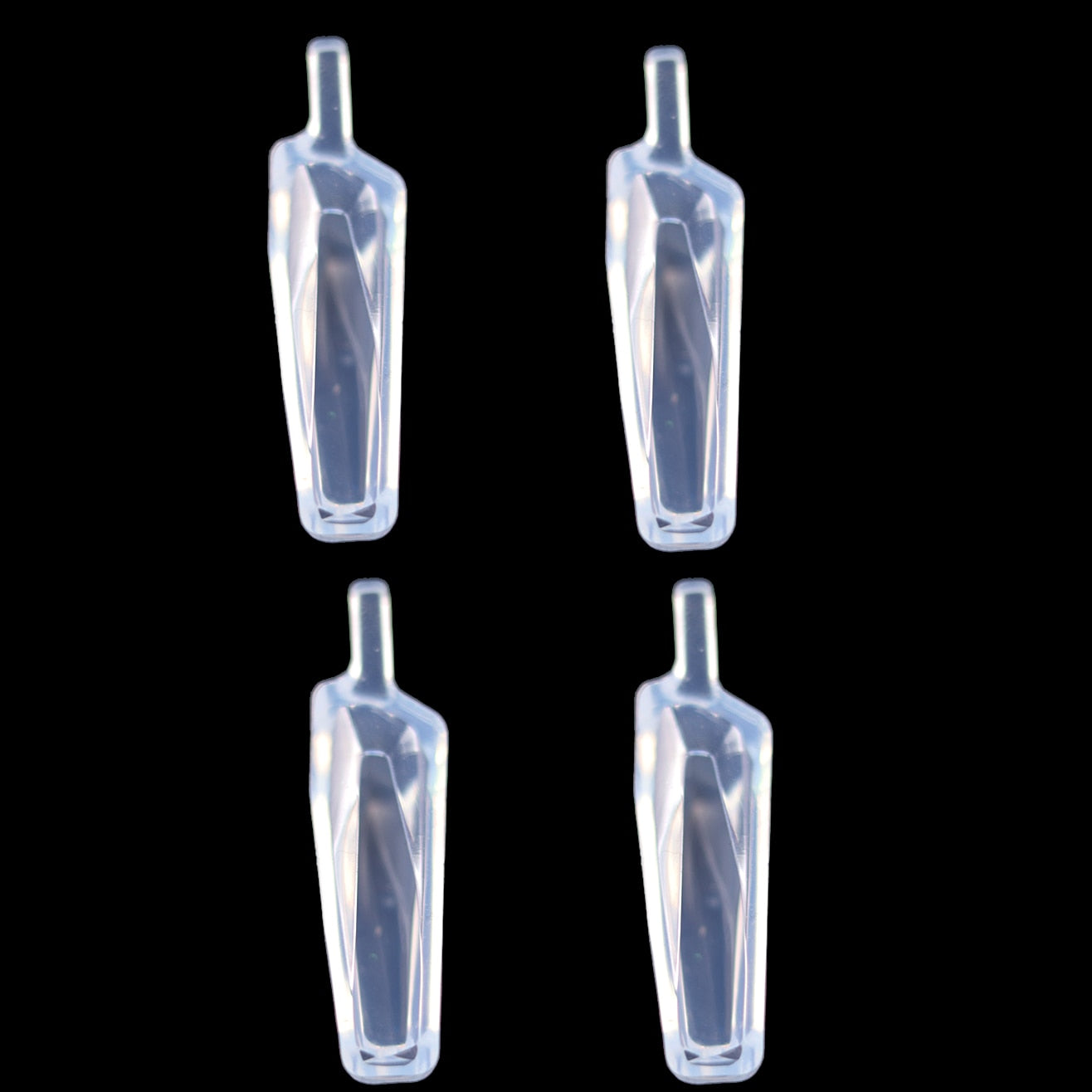 1/6/10pcs DIY Keychain Pendant Silicone Mold Set Crystal Epoxy Resin Mold Round Rectangle Pendants Jewelry Making Casting Mould