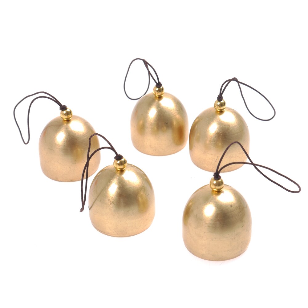 2/5/10Pcs Christmas Metal Bell Decoration Pure Copper Bell Pendant Brass Door Bells DIY Craft Wind Making Art Handmade Supplies