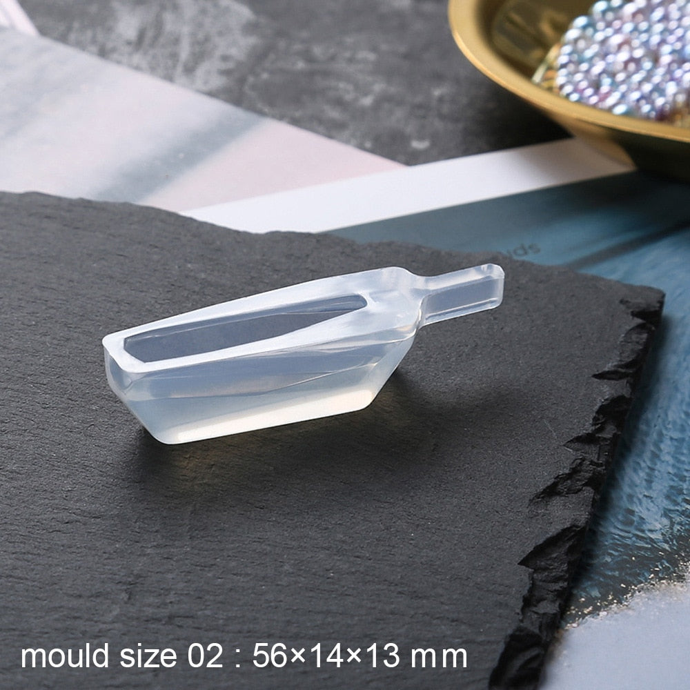 1/6/10pcs DIY Keychain Pendant Silicone Mold Set Crystal Epoxy Resin Mold Round Rectangle Pendants Jewelry Making Casting Mould