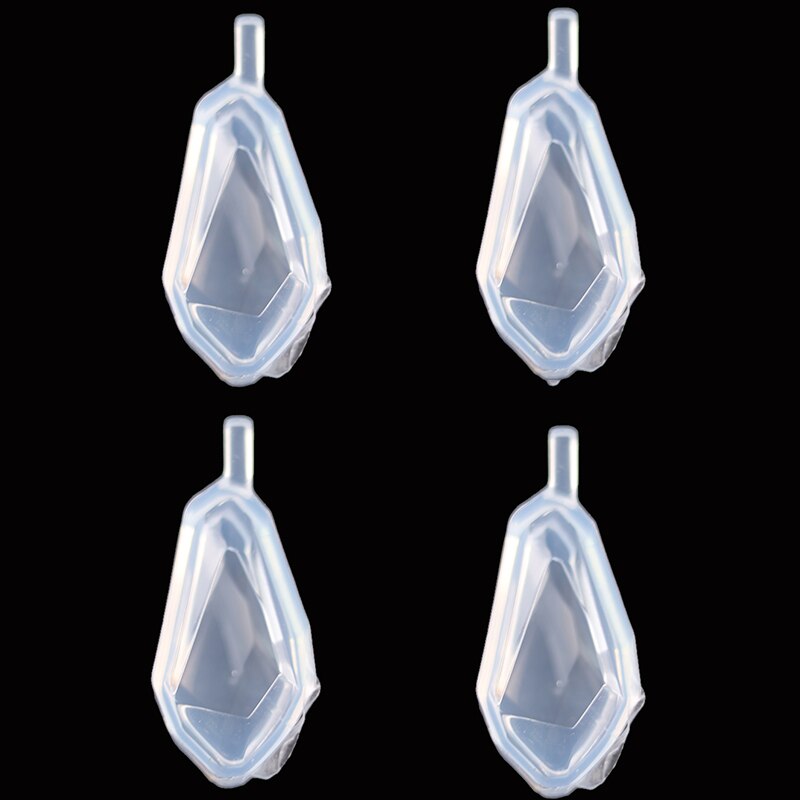 1/6/10pcs DIY Keychain Pendant Silicone Mold Set Crystal Epoxy Resin Mold Round Rectangle Pendants Jewelry Making Casting Mould