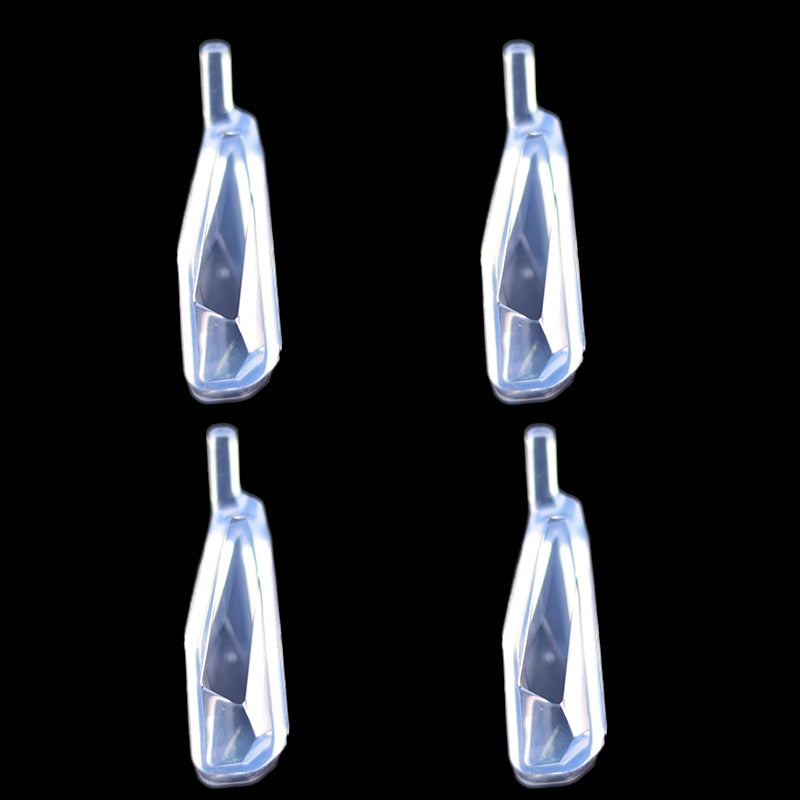 1/6/10pcs DIY Keychain Pendant Silicone Mold Set Crystal Epoxy Resin Mold Round Rectangle Pendants Jewelry Making Casting Mould