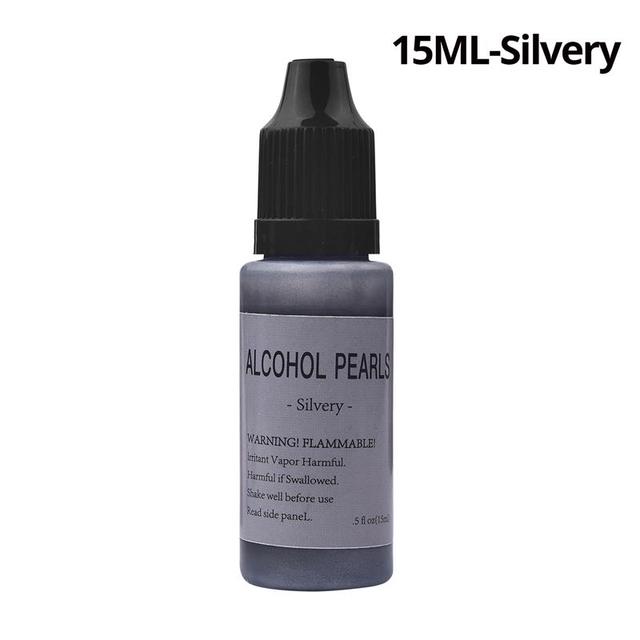 10ml/15ml/60ml Metallic Art Ink Alcohol Resin Pigment Diffusion Liquid For DIY UV Epoxy Resin Jewelry Making Resin Crafts