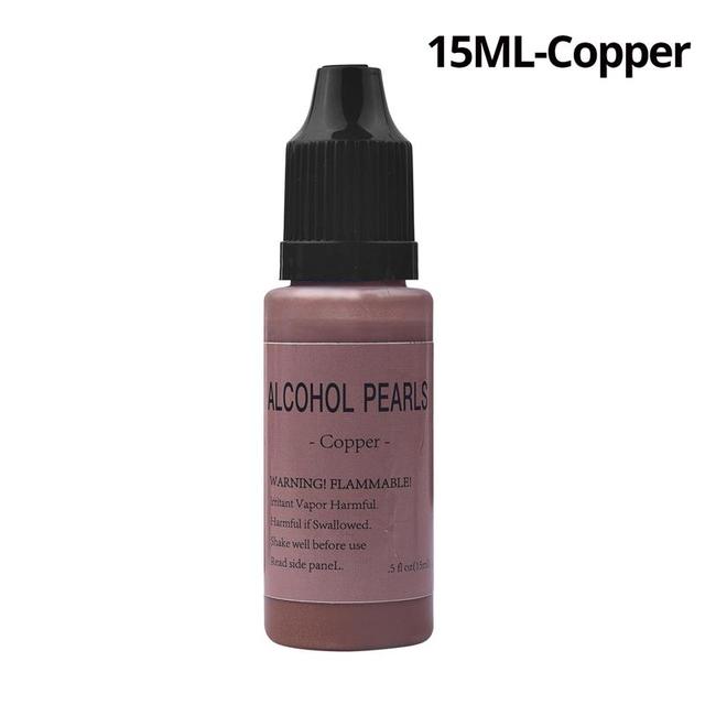 10ml/15ml/60ml Metallic Art Ink Alcohol Resin Pigment Diffusion Liquid For DIY UV Epoxy Resin Jewelry Making Resin Crafts