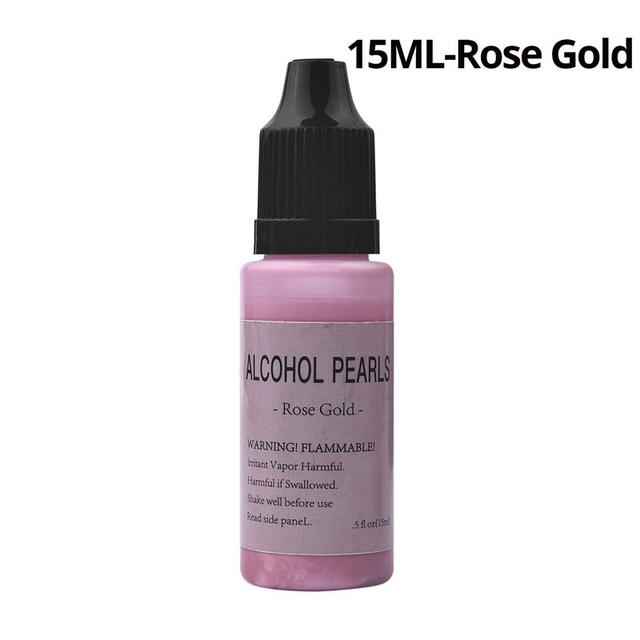 10ml/15ml/60ml Metallic Art Ink Alcohol Resin Pigment Diffusion Liquid For DIY UV Epoxy Resin Jewelry Making Resin Crafts