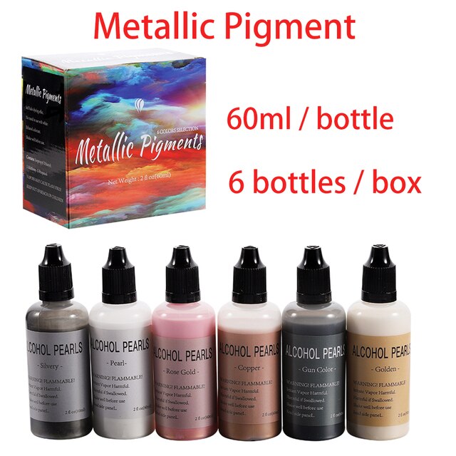 19 Set Epoxy Resin Dye Pigment Kit Pearlescent Mica Powder Liquid Colorant For DIY Crafts Silicone Mold Material Art Making Set