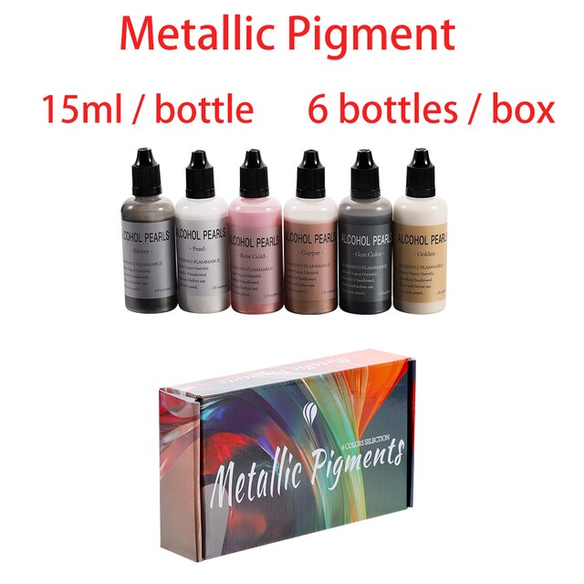 19 Set Epoxy Resin Dye Pigment Kit Pearlescent Mica Powder Liquid Colorant For DIY Crafts Silicone Mold Material Art Making Set