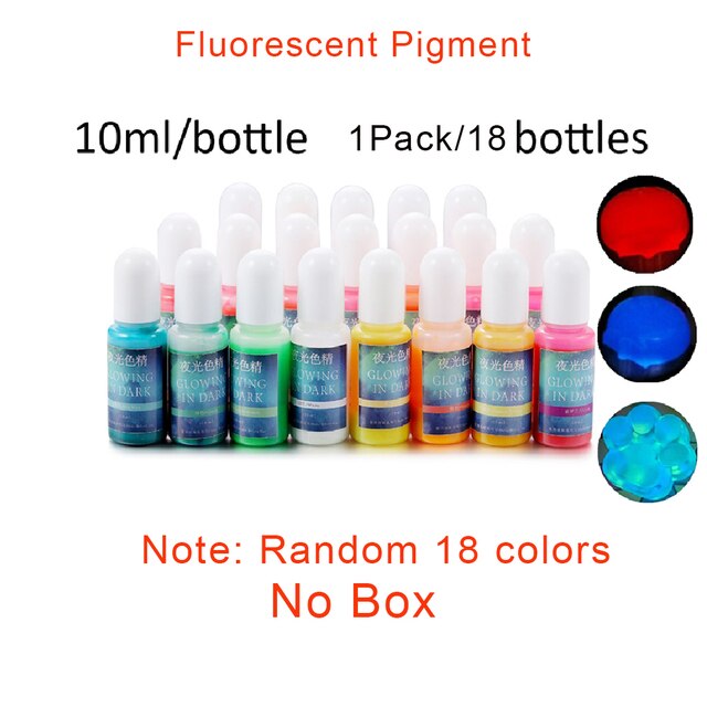 19 Set Epoxy Resin Dye Pigment Kit Pearlescent Mica Powder Liquid Colorant For DIY Crafts Silicone Mold Material Art Making Set