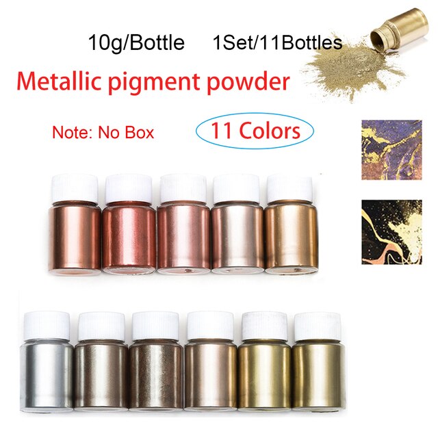 19 Set Epoxy Resin Dye Pigment Kit Pearlescent Mica Powder Liquid Colorant For DIY Crafts Silicone Mold Material Art Making Set