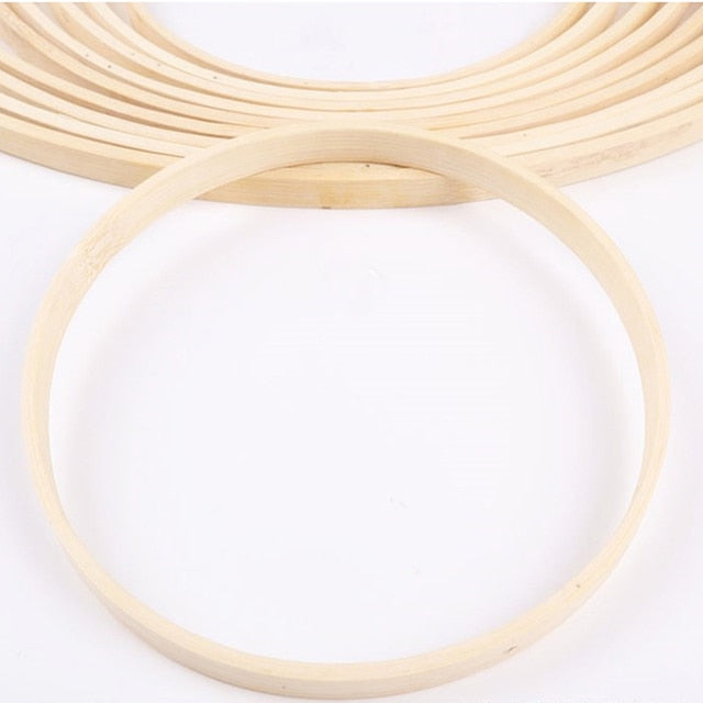 1Pcs 8-40cm Wooden Frame Hoop Circle Embroidery Hoop Tool Bamboo Circle For Cross Stitch Hand DIY Art Craft Sewing Tool