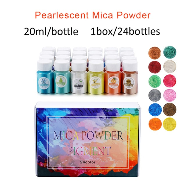 6-26 Colors Epoxy Resin Pigment Kit Mica Powder Epoxy Resin Mold Liquid Colorant Dye Resin Jewelry DIY Crafts Art Making Tools