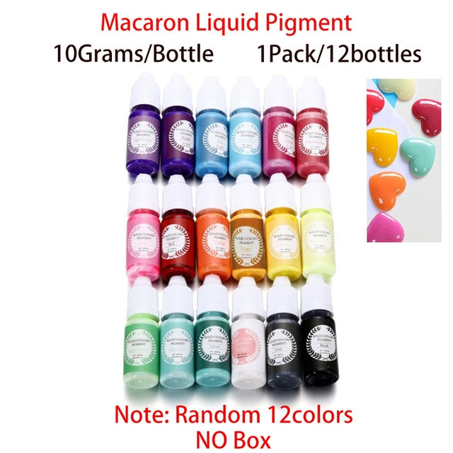 6-26 Colors Epoxy Resin Pigment Kit Mica Powder Epoxy Resin Mold Liquid Colorant Dye Resin Jewelry DIY Crafts Art Making Tools