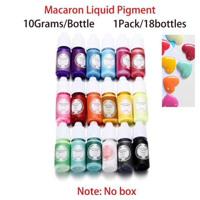 6-26 Colors Epoxy Resin Pigment Kit Mica Powder Epoxy Resin Mold Liquid Colorant Dye Resin Jewelry DIY Crafts Art Making Tools