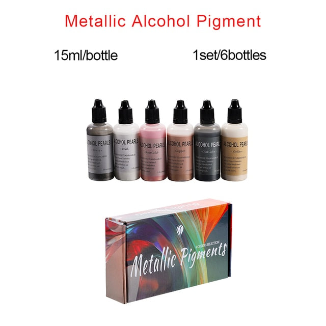 6-26 Colors Epoxy Resin Pigment Kit Mica Powder Epoxy Resin Mold Liquid Colorant Dye Resin Jewelry DIY Crafts Art Making Tools
