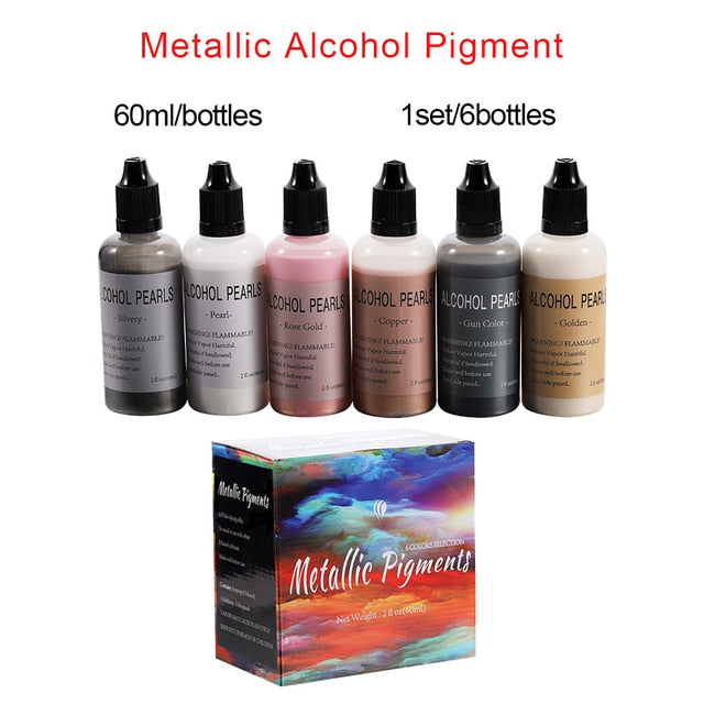 6-26 Colors Epoxy Resin Pigment Kit Mica Powder Epoxy Resin Mold Liquid Colorant Dye Resin Jewelry DIY Crafts Art Making Tools
