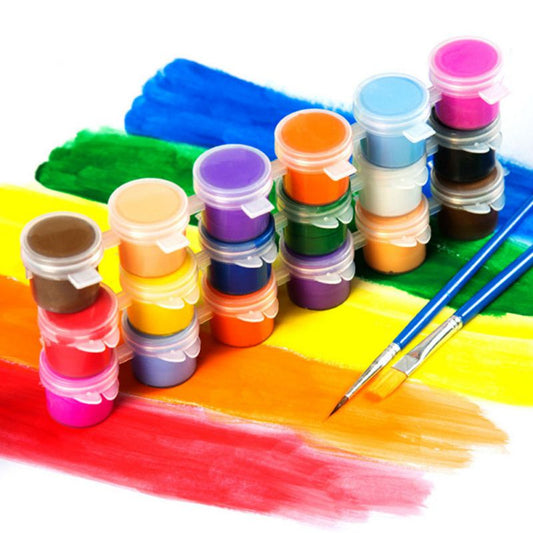 6 Or 12 Colors Eco-friendly Acrylic Paint DIY Handmade Painting Art Materials Arts Crafts Painting Tool